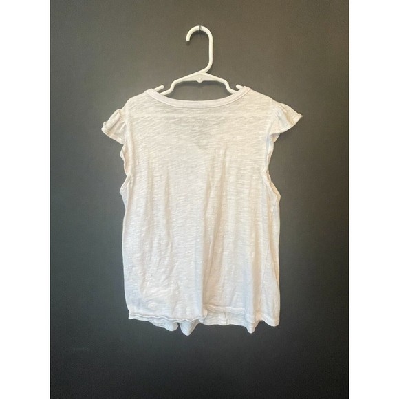 Simply Styled Girls White Flutter Sleeve Top 10-12 - Picture 2 of 5
